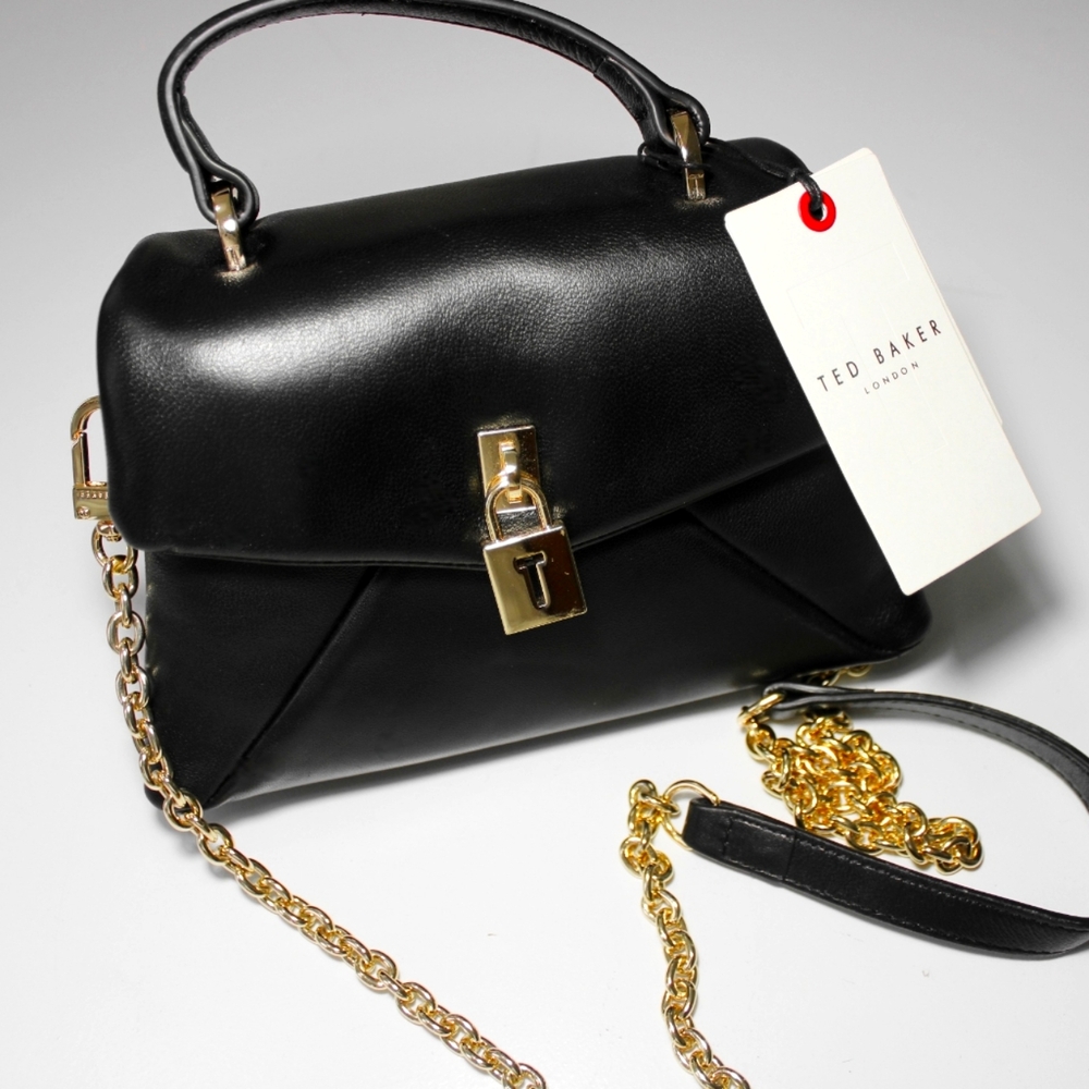 🖤New Ted Baker London Poppy Top Handle Satchel Bag Black Fashion Comfortable!